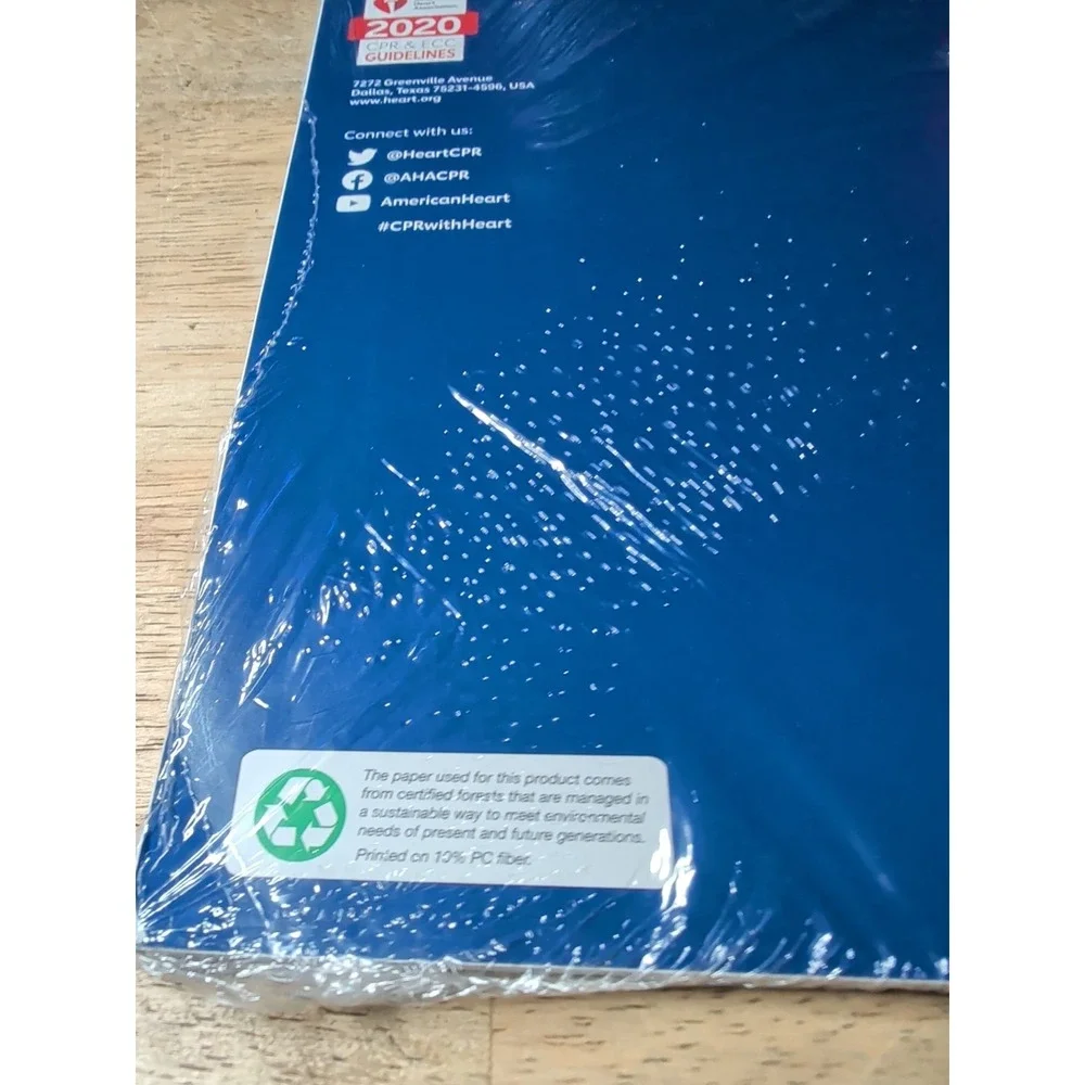 2020 Heartsave First Aid CPR AED Student Workbook by Aha, New Sealed